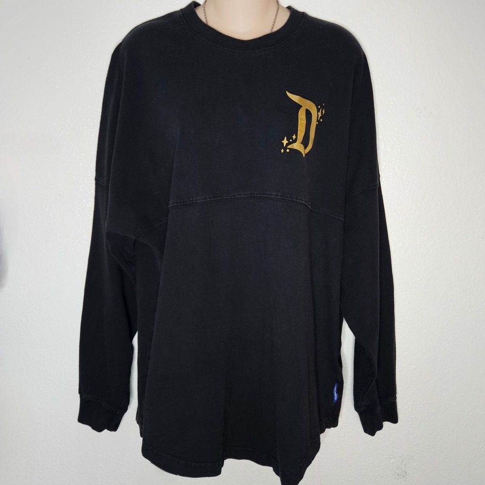 Disneyland Spirit Jersey Black Gold Foil Castle